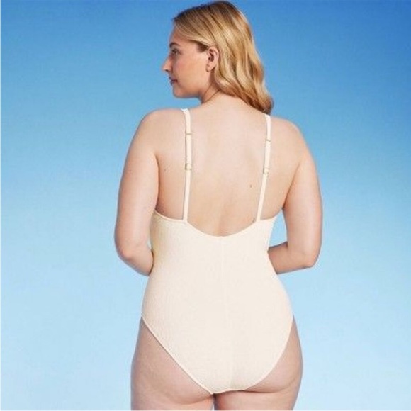 Shade & Shore Women’s pucker high leg one piece - Picture 2 of 11